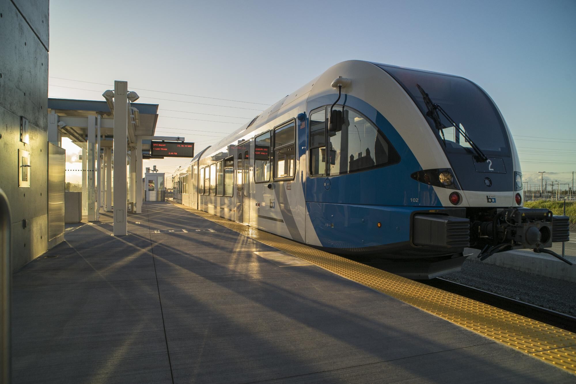 BART to Antioch train car