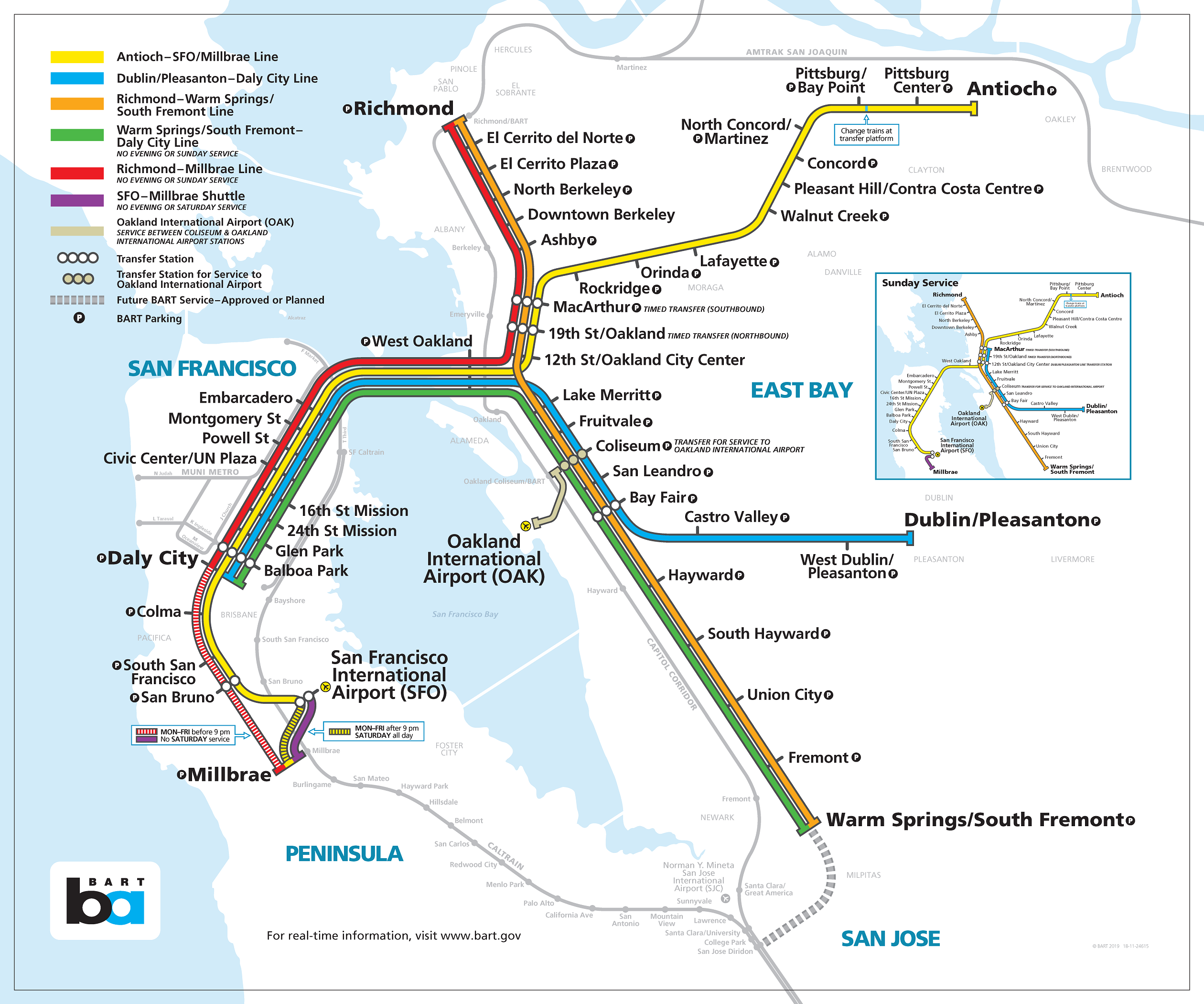 BART Current Map