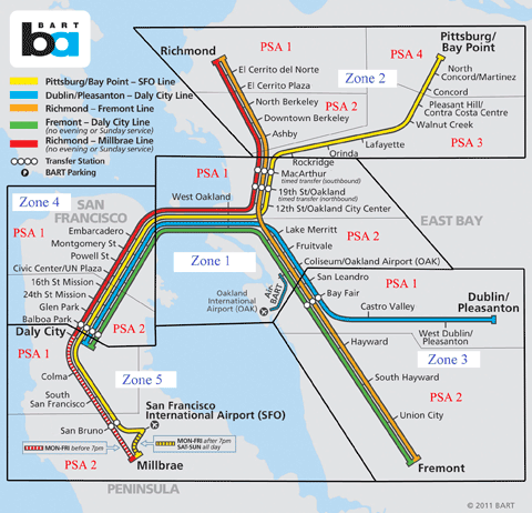 BART Police Department Zone Geographical Policing Structure 