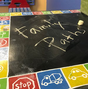 chalkboard table