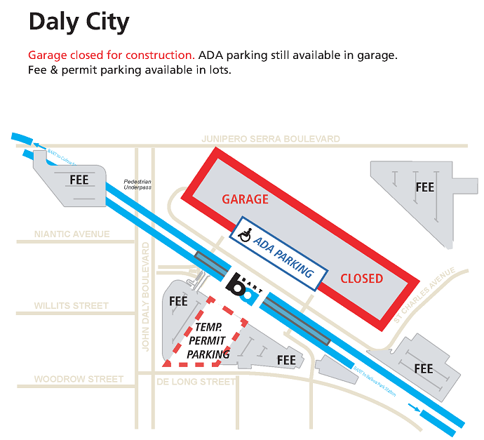 Garage closed for 6 weeks at Daly City