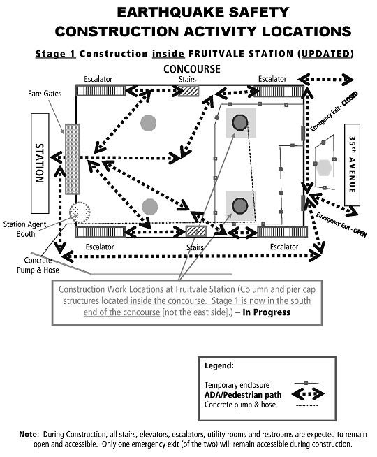 Fruitvale inside construction map Oct