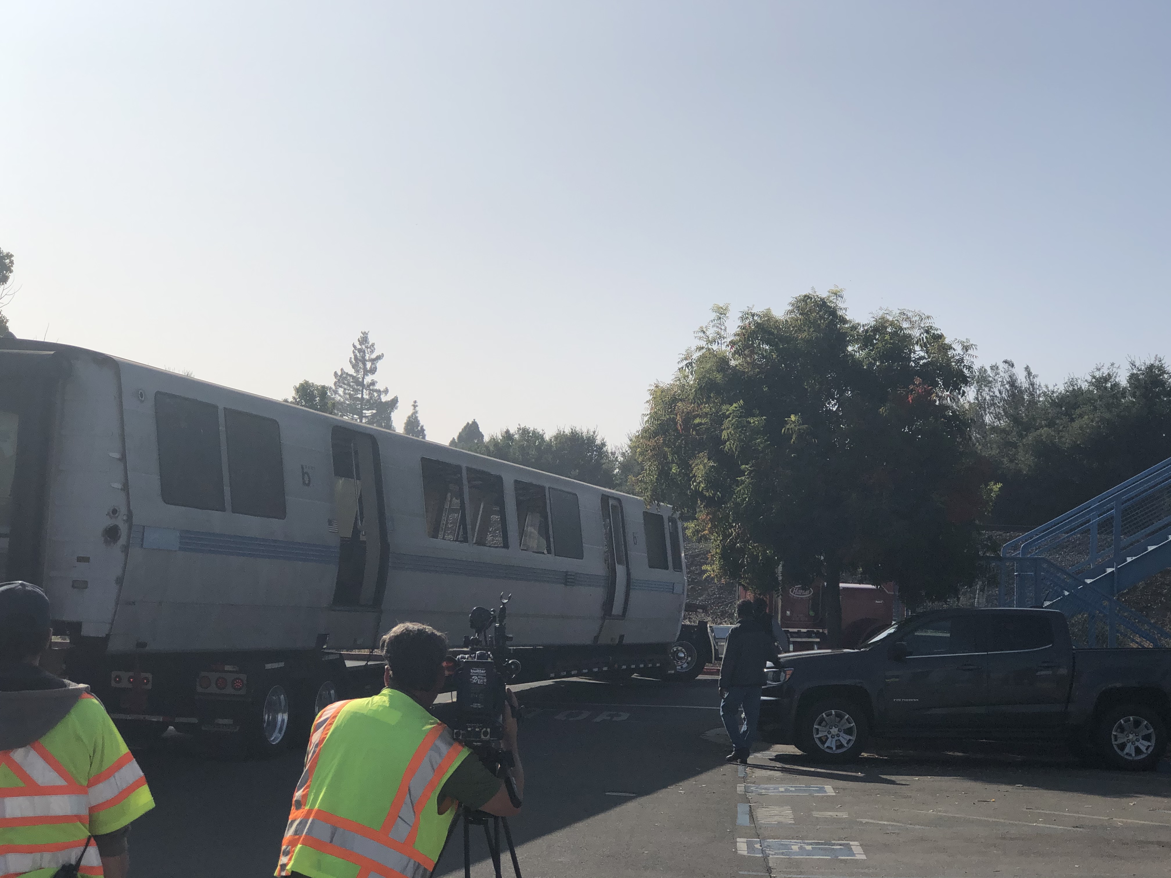 Car 2528 leaving Hayward Maintenance Complex