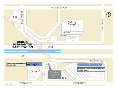 Map of new accessible parking