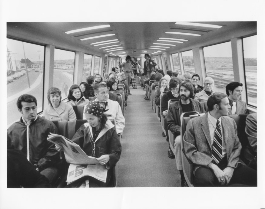  Inside the original BART cars