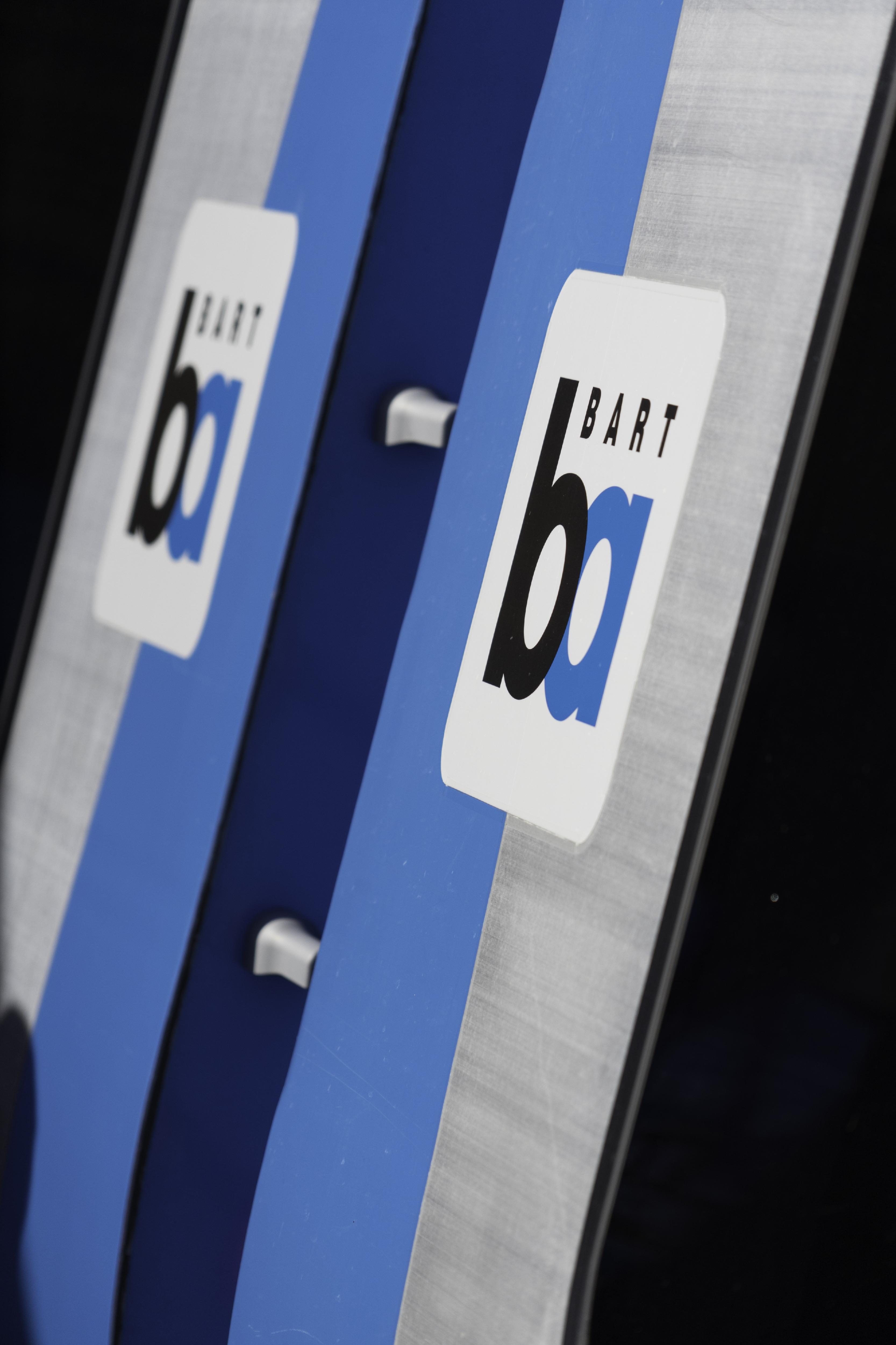 BART logo on new rail cars