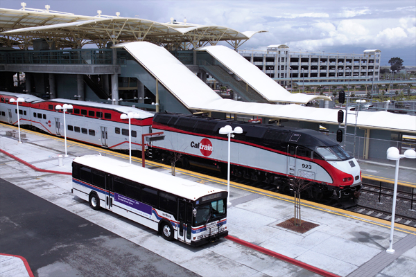 Millbrae Station, which connects BART to Caltrain, is the largest intermodal terminal west of the Mississippi. Take that, L.A.!