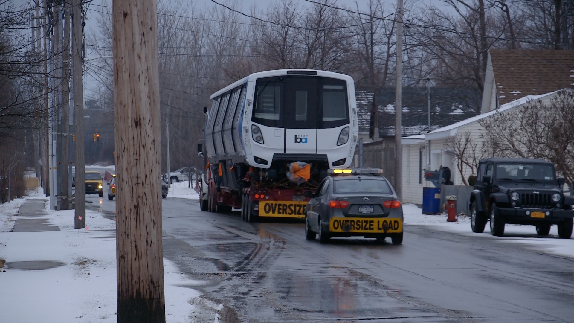 First train car headed west