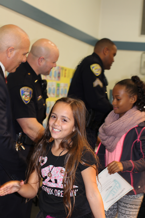 girl gets certificate