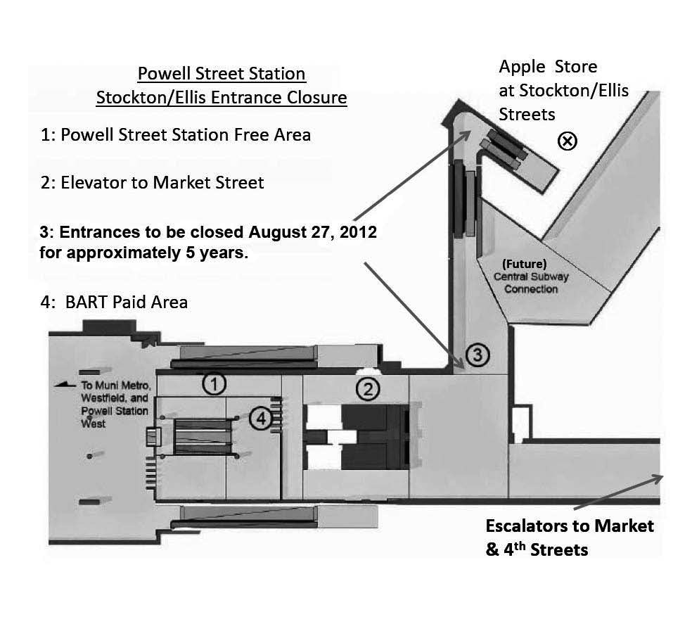 map of station closure