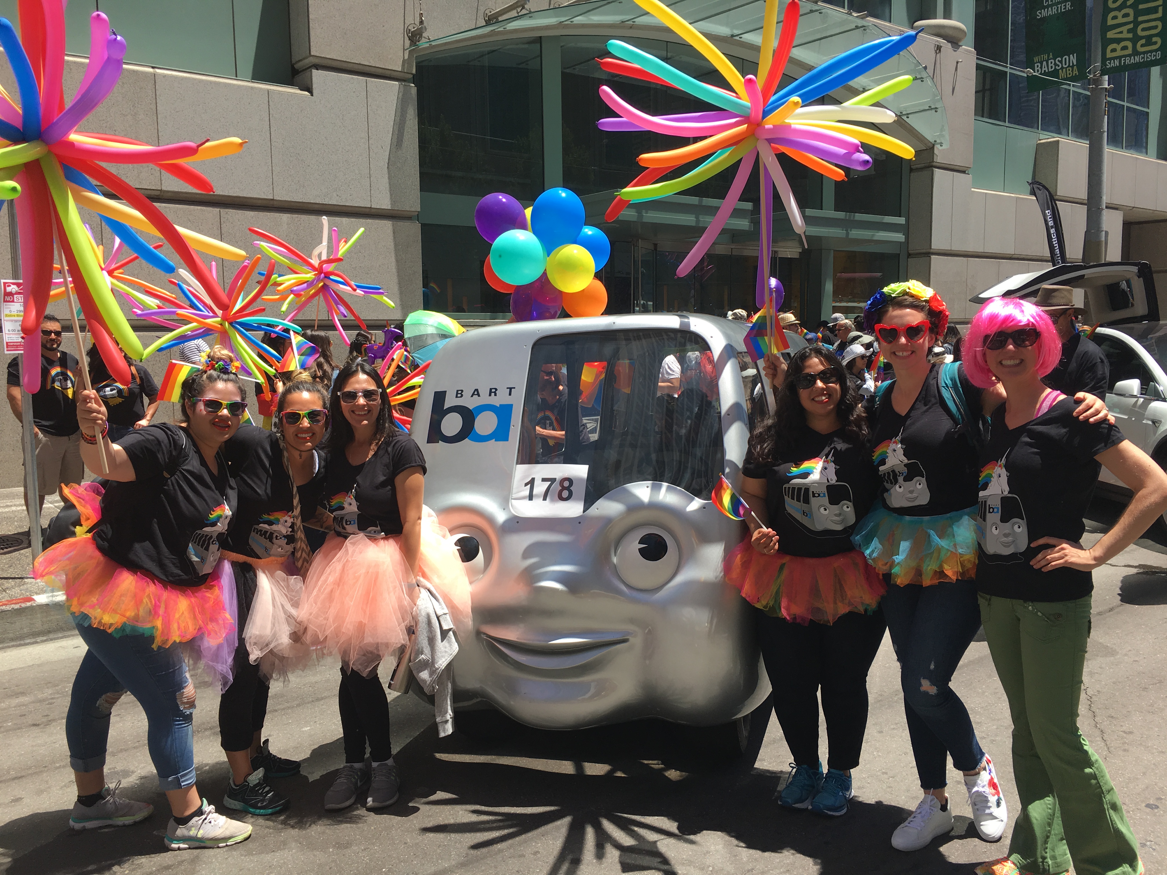 A photo from the SF Pride parade