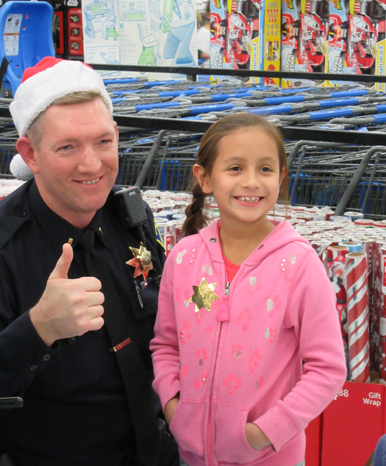 Lt. Kevin Franklin and shopper