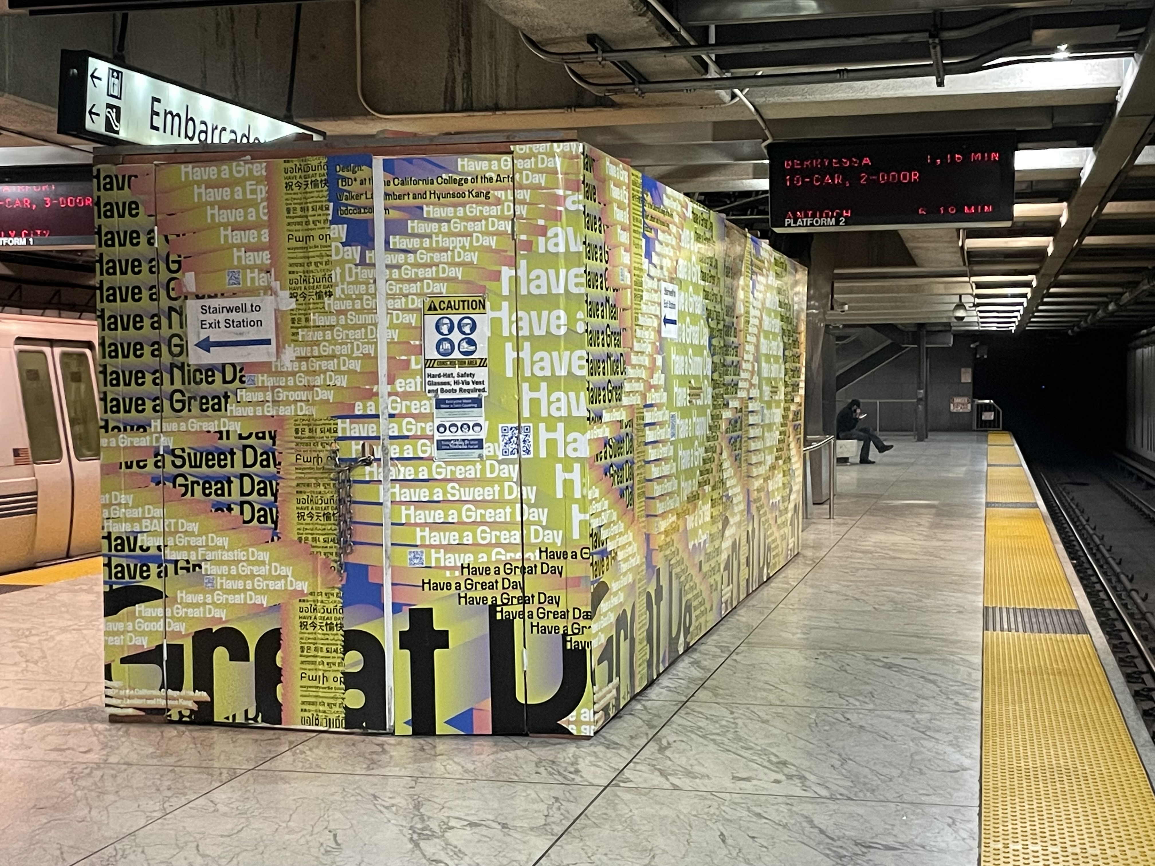 Local art students invigorate Market Street BART stations with colorful designs