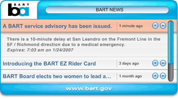 BART RSS Widget