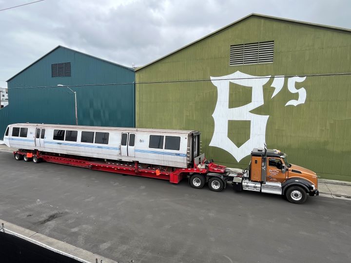 BART car in front of the Ballers home