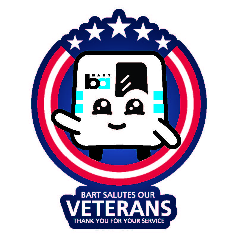 BARTy veterans day - BART salutes are veterans