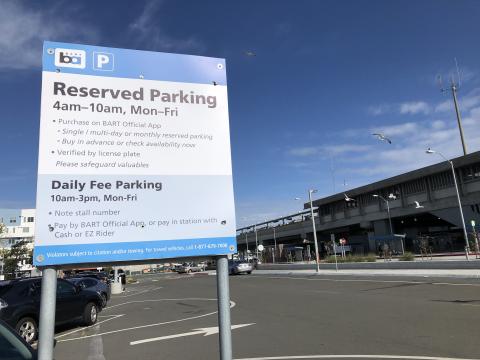 Reserved Parking at El Cerrito del Norte