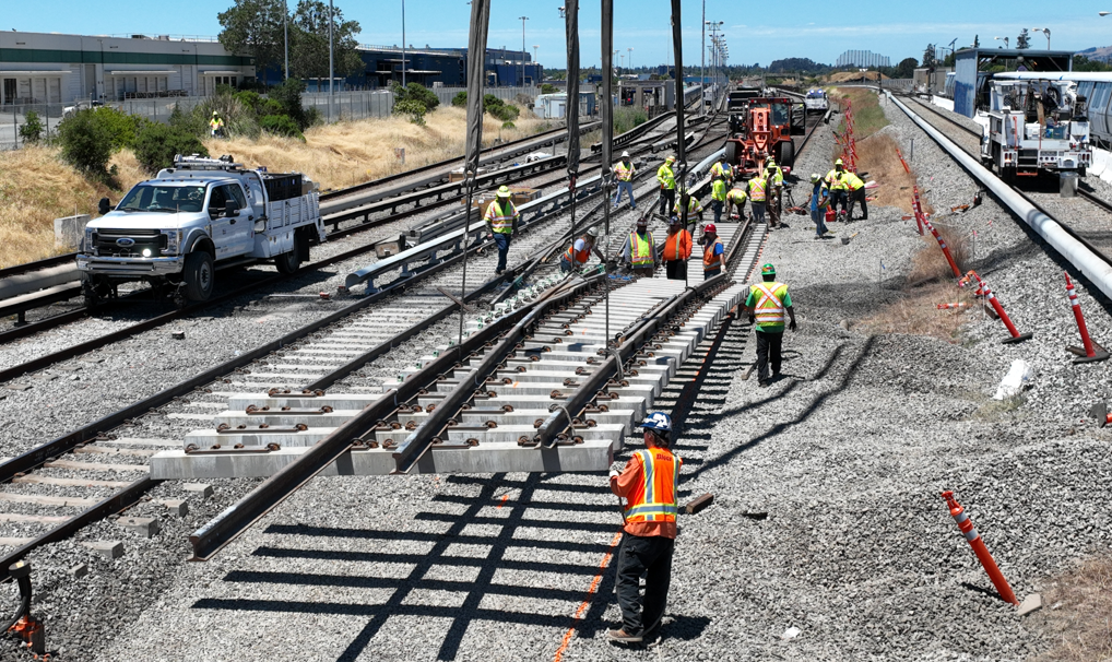 South Hayward track work