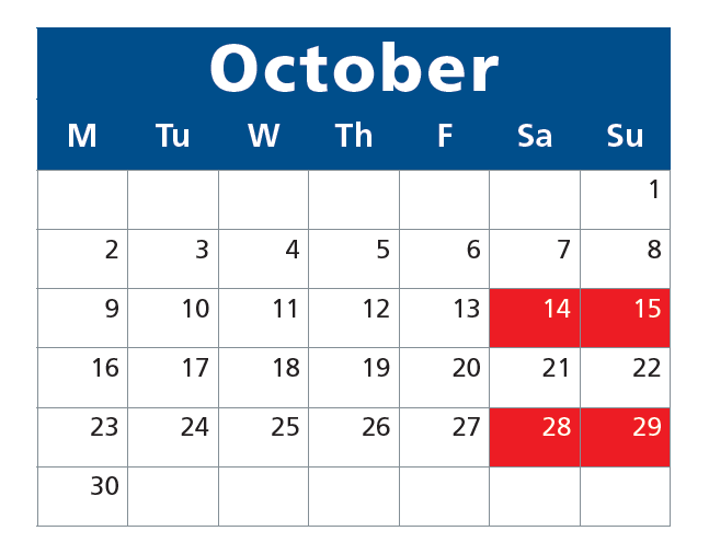 bus bridge calendar