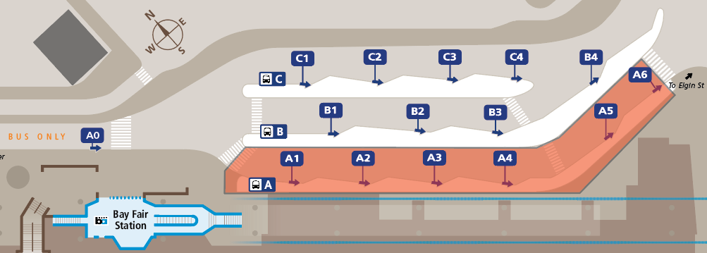 Bay Fair bus zone