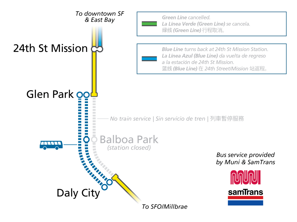 bus bridge map