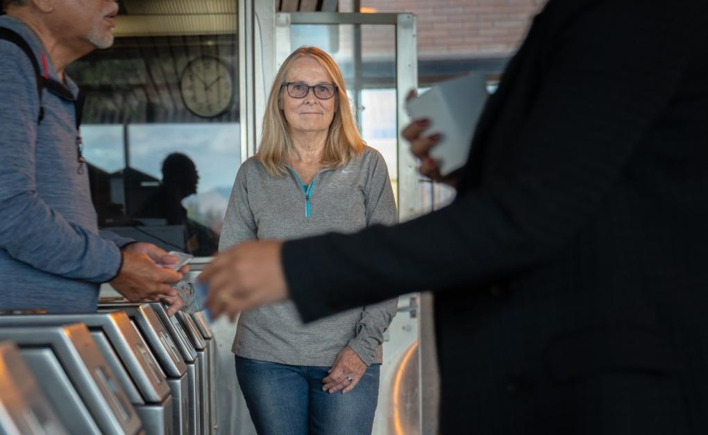 Linda Healey pictured at Walnut Creek Station